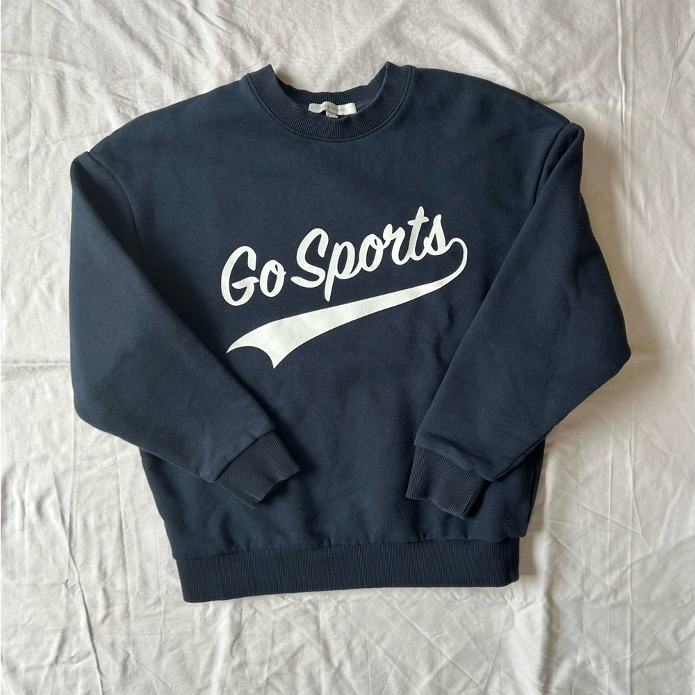 Go Sports Navy Crewneck Sweatshirt, xs
